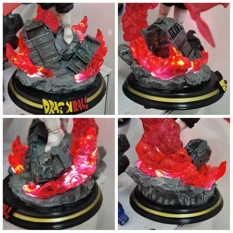 28CM Dragon Ball Z Zamasu Figure Black Goku PVC Action Figures GK Statue with Light Base Collection Model Toys for Children Gift 28CM Dragon Ball Z Zamasu Figure Black Goku PVC Action Figures GK Statue with Light Base Collection Model Toys for Children Gift
